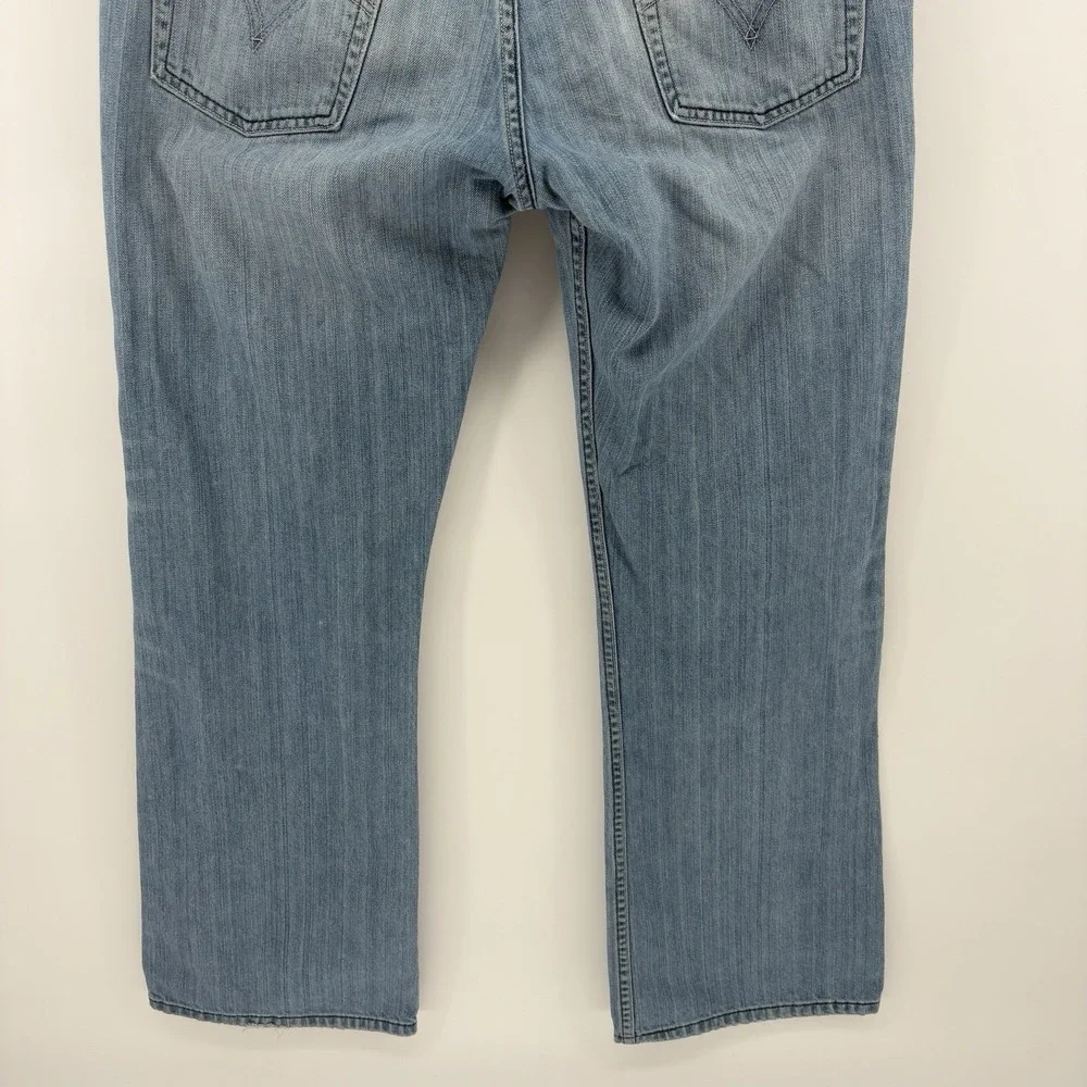 Levi's 527 Low Bootcut Jeans Men 36x32 Light Wash Denim Cotton Blend Y2K